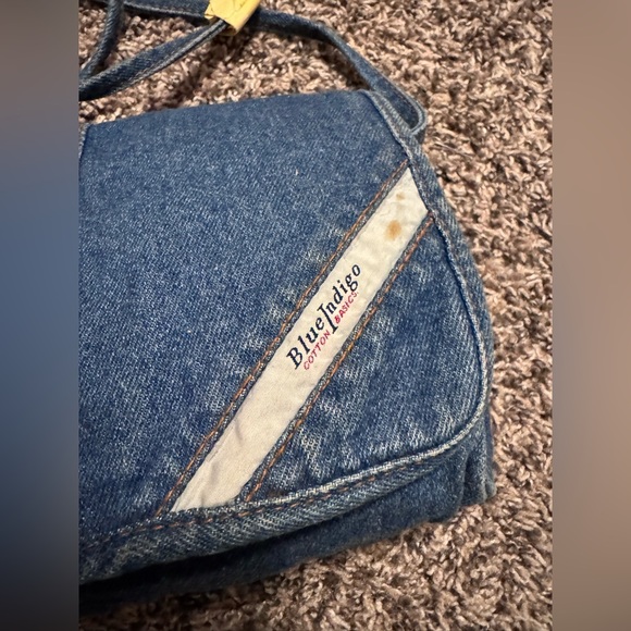 Vintage Deadstock Blue Indigo denim crossbody bag - Picture 2 of 6